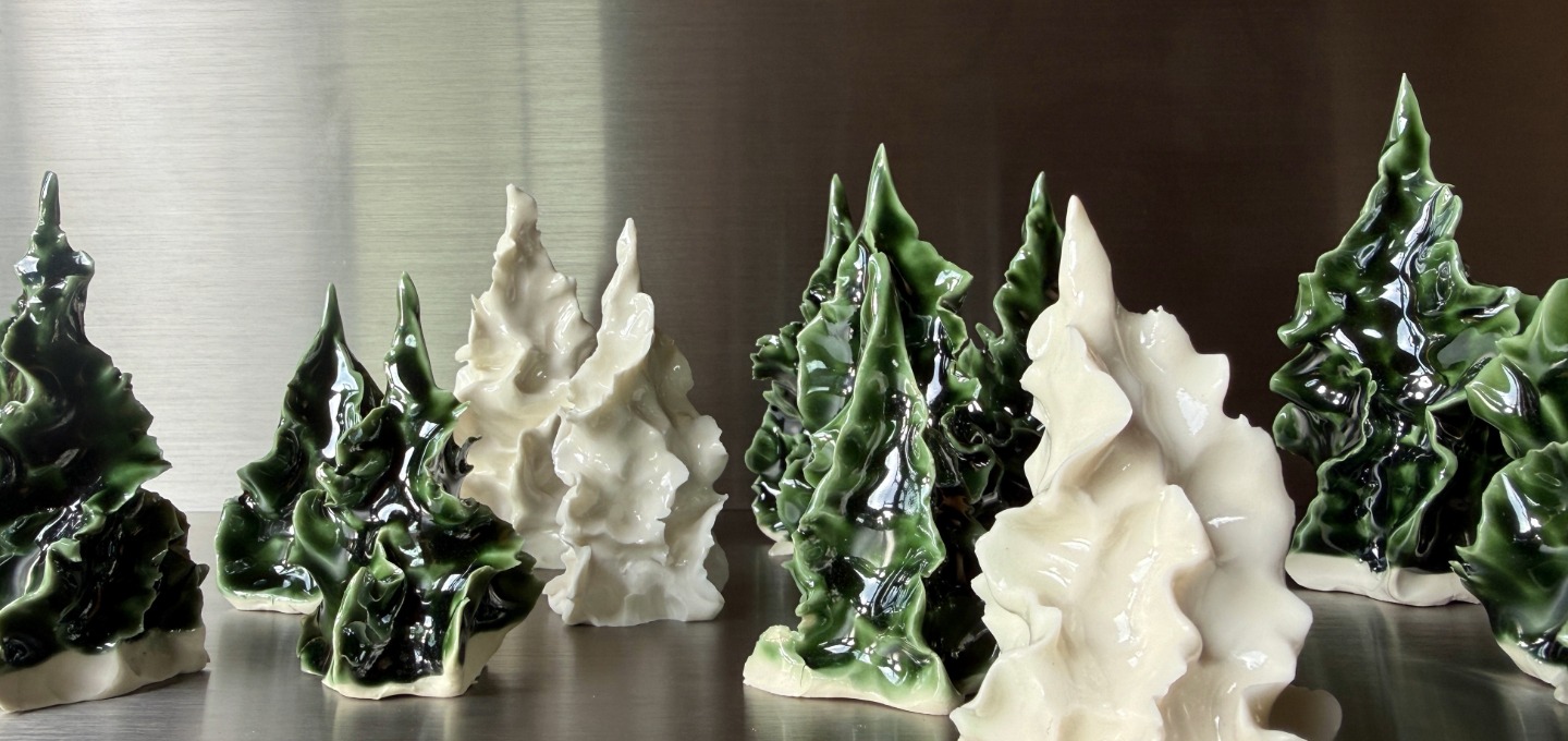 A little forest is growing in the studio